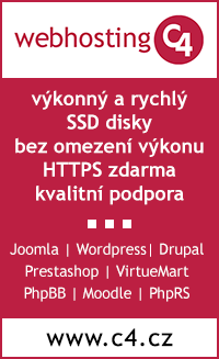 Webhosting C4 - vykonn a rychl, SSD disky, bez omezen vkonu, HTTPS zdarma, kvalitn podpora ... Joomla | Wordpress | Drupal | Prestashop | VirtueMart | PhpBB | Moodle | PhpRS